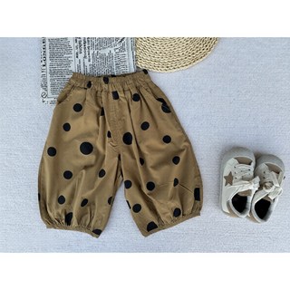兒童圓點造型七分褲 男女中性休閒褲