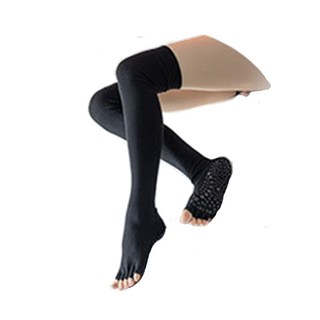 PORABELLA 運動五指襪 防滑襪, Black, 3個