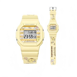 ZGO三麗鷗聯名手錶女學生方形電子錶兒童手錶女孩戶外運動時尚防水手錶