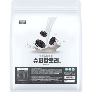 프로틴스토리 슈퍼칼로리 4kg 쿠앤크 살찌는 체중증가 게이너보충제, 1개