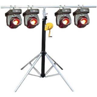 무대 조명 기구 헤드빔 스텐드 led 12W/리모컨/천장형 이중 디스코 핸드크랭크형, 19호 3m 싱글 스퀘어 프레임