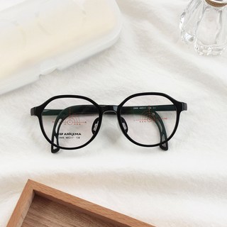 아케마 다각 원형 뿔테 초등 고학년 청소년 가벼운 안경테