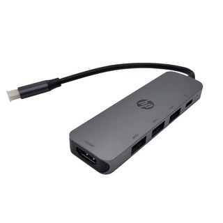 惠普 TYPE-C USB-C HUB 5in1集線器，具備USB3.0*3、PD*1、HDMI*1等多功能接口，輕巧便攜，是您擴展設備連接的理想選擇。, 1個