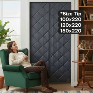 아이스쉴드 현관 방한 커튼 겨울 패딩 누빔 방풍 커튼