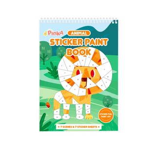 PinkA 數字拼圖貼紙書 台灣製安撫好物, 1個, 動物