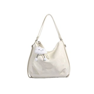 簡約時尚雲朵吊飾肩背包，輕巧大容量斜背包，舒適肩背設計，展現個人品味