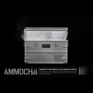 BARRACK09 AMMOCHILL 35L雙槽雙溫控車載行動冰箱，露營/戶外冰箱首選, 銀色, 35L