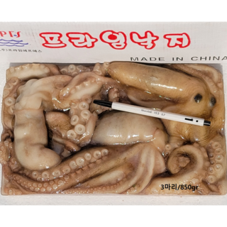 프라임 냉동 활낙지 850gr (3미 4미 5미 6미 7~8미), 850g (3마리), 1개