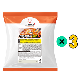소스대장 국물떡볶이 분말소스 순한맛, 400g, 3개