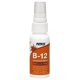 NOW Foods 維他命B12素食補充噴霧 1000mcg, 1個, 59毫升