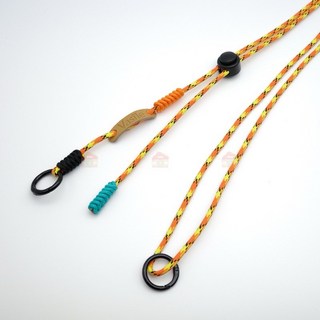 Vasile 相機掛繩 快拆可調節手工編織背帶 活力橙色, 1個, 活力橙色（附細轉繩）