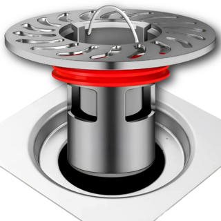 엘케이굿 배수콸콸 악취 해충 차단 튼튼한 황동 배수구 트랩