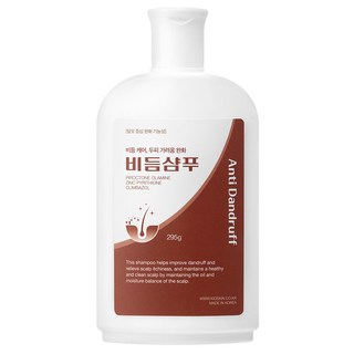 국내 유일 99.9% 비듬균 제거 75시간 비듬완화지속 비듬샴푸 두피가려움 61%개선 지루성두피, 1개, 295g