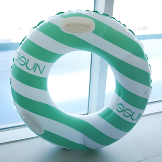 썬아쿠 2중 에어룸 안전튜브 아동 성인 대형 물놀이 튜브, 2. 80cm, 1개, 민트 초등용