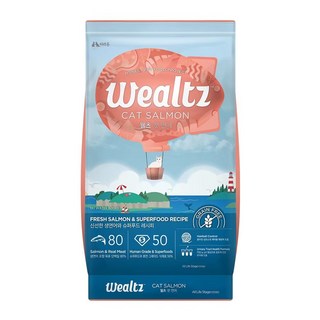 Wealtz 維爾滋 無穀全齡貓糧 鮭魚食譜 1.2kg 適用全貓齡 助毛球管理 呵護貓咪健康, 1個, 雞