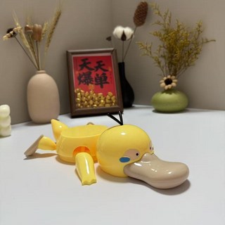 夏季甄選 小紅書爆款 可達鴨杯墊 烏龜杯墊 情侶好物 家居收納趣味杯墊 交換禮物 學生好物, 1個, 可達鴨杯墊1只（黃色）【不會叫 不會叫】