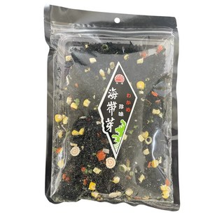 珍味海帶芽，口感鮮脆，獨立包裝，多種料理方式，健康零食, 100g, 1個