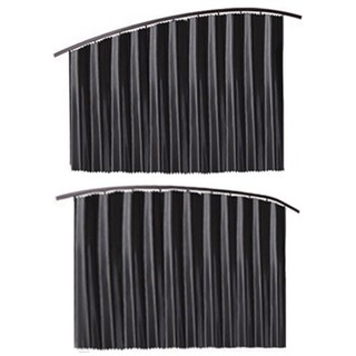 4p 세트 차량용 햇빛 가리개 차량 자동차 커튼 조수석 창문 자석 가리게 차박 슬라이딩 커텐 차햇빛 자석형 차양막 커튼형 햇빗, 블랙, 1세트