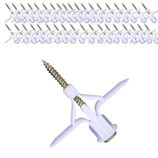 석고보드 팽창나사 동공앙카 날개형 50개+ 나사, 1세트
