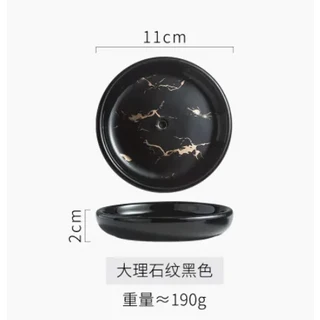 구멍이 있는 대리석 세라믹 비누 접시 받침 트레이 배수 선반 가정 욕실 용품 보관 상자, 05 black