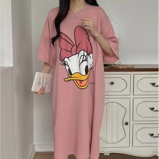 뽀솜 [디즈니정품] 자체제작 미키 프렌즈 오버핏 롱원피스 빅사이즈 홈웨어 뽀솜made -22ver