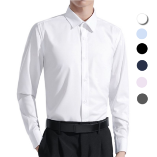 빛깃닥 남성 스판 구김없는 긴팔 빅사이즈 와이셔츠 남자 남방셔츠 일반핏 슬림핏 정장셔츠