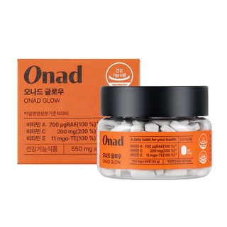 오나드글로우 여성피부영양제 멀티항산화 비타민A C E 함유, 1개, 60정