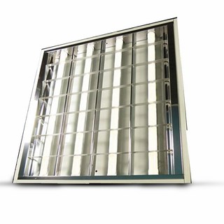 德克照明 2入組 40W T8 2尺LED燈管(含4支燈管)專用輕鋼架燈具, 1個, 白光 6000K, 白光 6000K