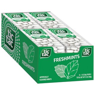 Tic Tac 미국 코스트코 틱탁 후레쉬 민트 29g x 12팩 Freshmints, 12개