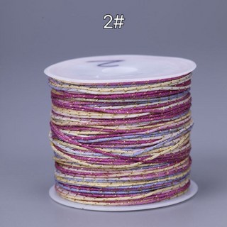 AL3 加金段彩玉線 段彩蠟線 DIY編繩材料 手工編織線材 多色可選, 72號段彩玉線（2#）, 1個