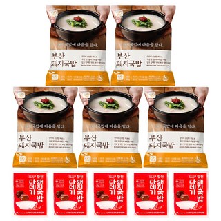 참도깨비 부산 돼지국밥 + 다대기 증정, 5개, 600g