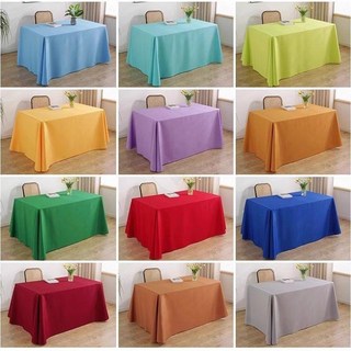 桃園出貨 桌布定製LOGO印刷宣傳廣告地推桌布地攤擺攤桌布訂做純色會議桌布, 白色,200*260cm【桌布尺寸】, 1個