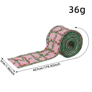 耶誕格子織帶卷裝飾蝴蝶結絲帶 禮品包裝緞帶 臺灣出貨, Y2-10粉色款, 1個