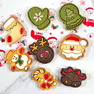 빈스메이드 크리스마스 쿠키틀 쿠키커터 쿠키스탬프, 1개