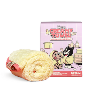 허레이 초극세사 반려동물 크리미 펫타월, 1개