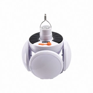 WEPAY 太陽能足球燈 1200mAh電池 五檔模式 可展開設計, 白, 1個