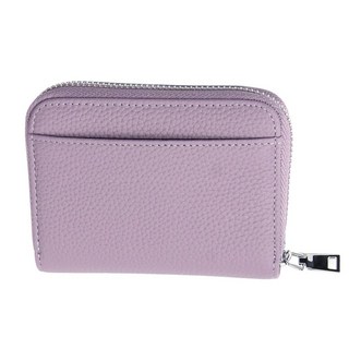 日本真皮防盜刷多功能零錢包 - 荔枝紋牛皮卡片收納包