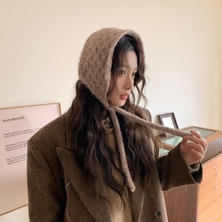 까마느 보닛 끈 니트 겨울 모자 보넷 귀덮개 귀마게 보닛햇