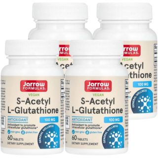 자로우 포뮬러스 비건 S-아세틸 L-글루타치온 100 mg, 60정, 4개