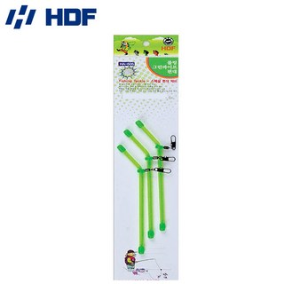 해동조구사 롤링 그린 파이프 편대/L형 플라스틱 채비, 1개
