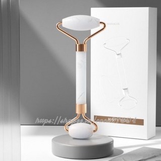 可可本舖 臉部滾輪按摩器，美容工具, 1個, 1支入-白色