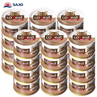 러브잇 레드라벨 160g 24개입 흰살참치+멸치, 혼합맛(흰살참치/가쓰오부시), 24개