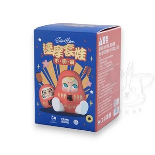 M.M小舖 SAMSAM 達摩套娃不倒翁盲盒 達摩不倒翁模型公仔 盲盒盒抽 一中盒10入, 1個, 單個盲抽 X4013