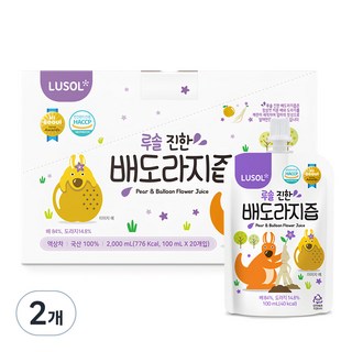 루솔 진한 배도라지즙 선물세트, 100ml, 40개
