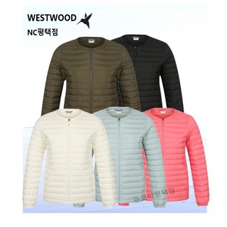 웨스트우드 WESTWOOD 여성 라운드넥 초경량 다운 패딩 자켓 5컬러 O0180