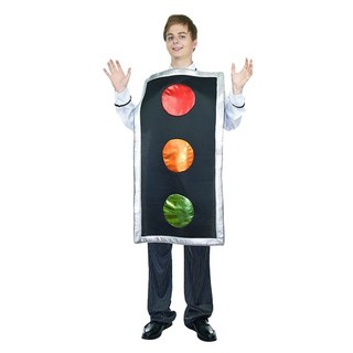 WULA烏拉 紅綠燈服裝 搞笑紅綠燈裝 萬聖節交通號誌cos燈光服裝