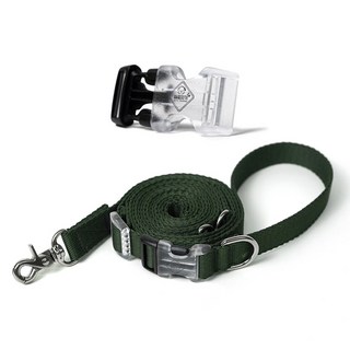 아띠지기 반려동물 길이조절 핸즈프리 멀티 리드줄, 올리브, 1개