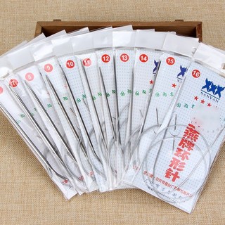 ［ 限時優惠 ］ 三燕牌環狀針 全尺寸不銹鋼循環針 毛衣編織工具毛線針毛衣針工具手工循環棒針, 60CM-7號一付, 1個