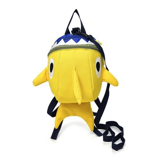 1-3歲男寶寶嬰幼兒小鯊魚防走失背包 韓版迷你雙肩兒童包