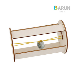 바른키즈 되돌아오는 바퀴 만들기 키트 / 과학 실험 교구 / 수업 교구, 1개